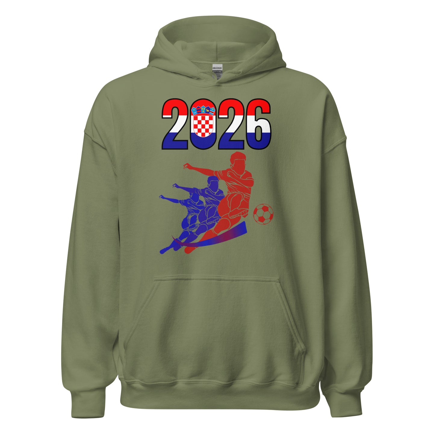 Croatia World Cup 2026 Fitted Hoodie | Rising_Jist