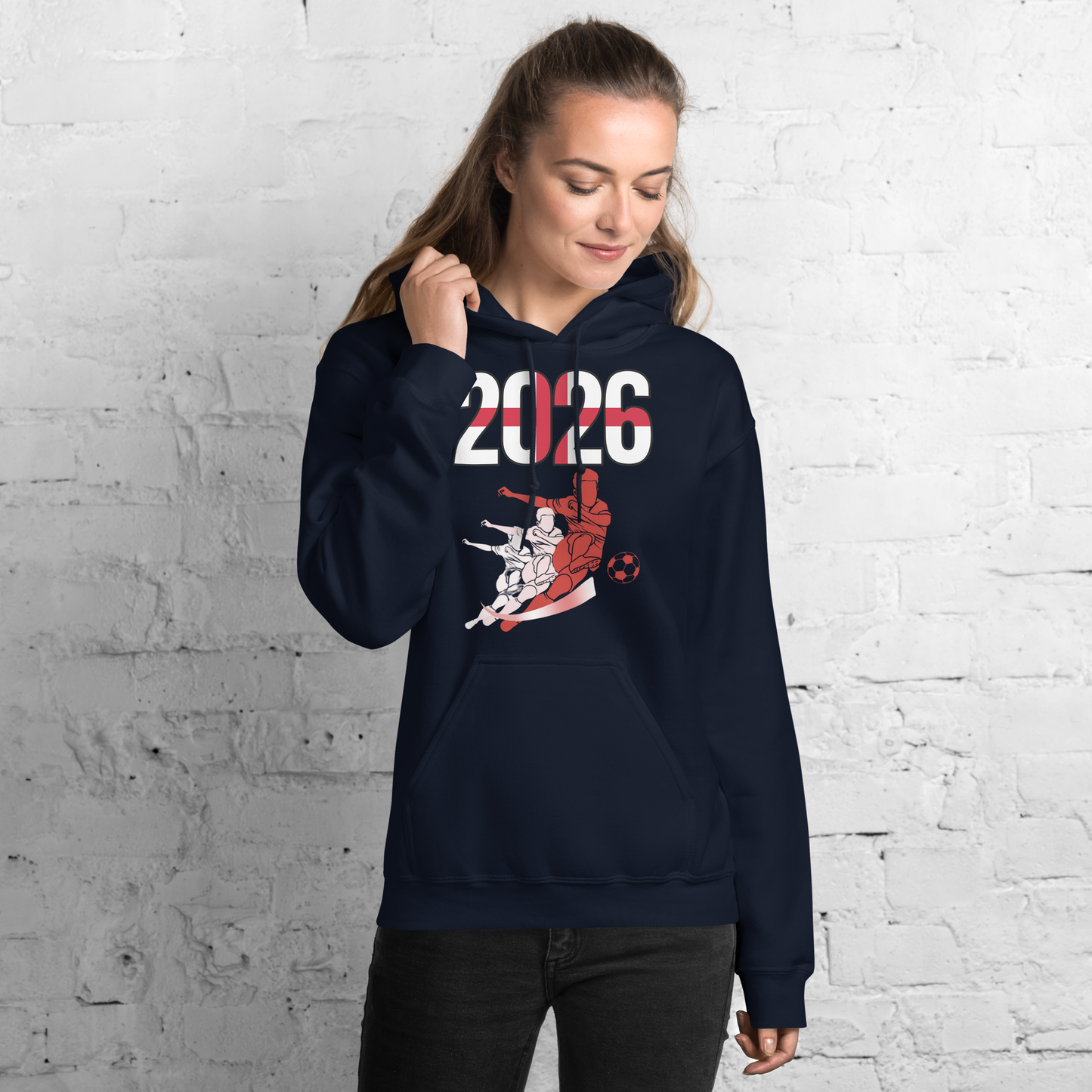 England World Cup 2026 Fitted Hoodie | Rising_Jist