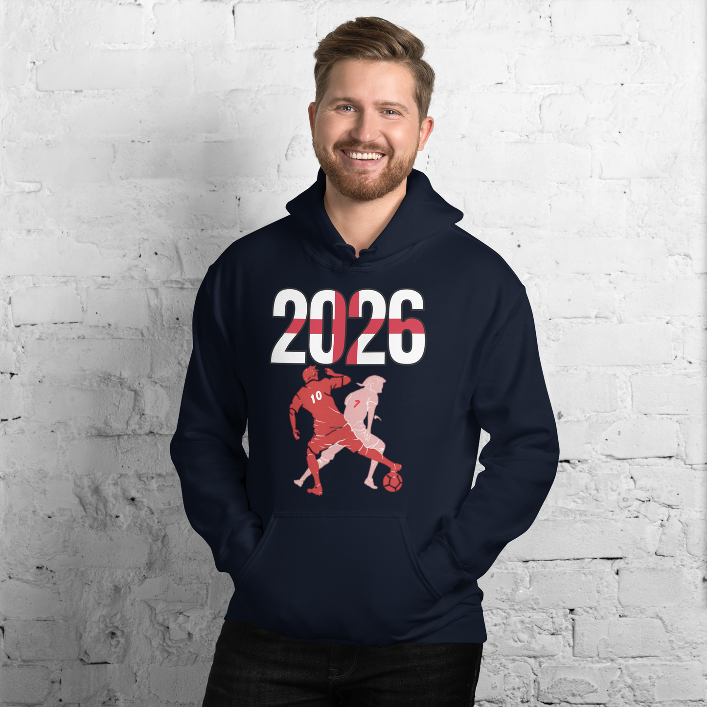 England World Cup 2026 Fitted Hoodie | Smart_Tackle