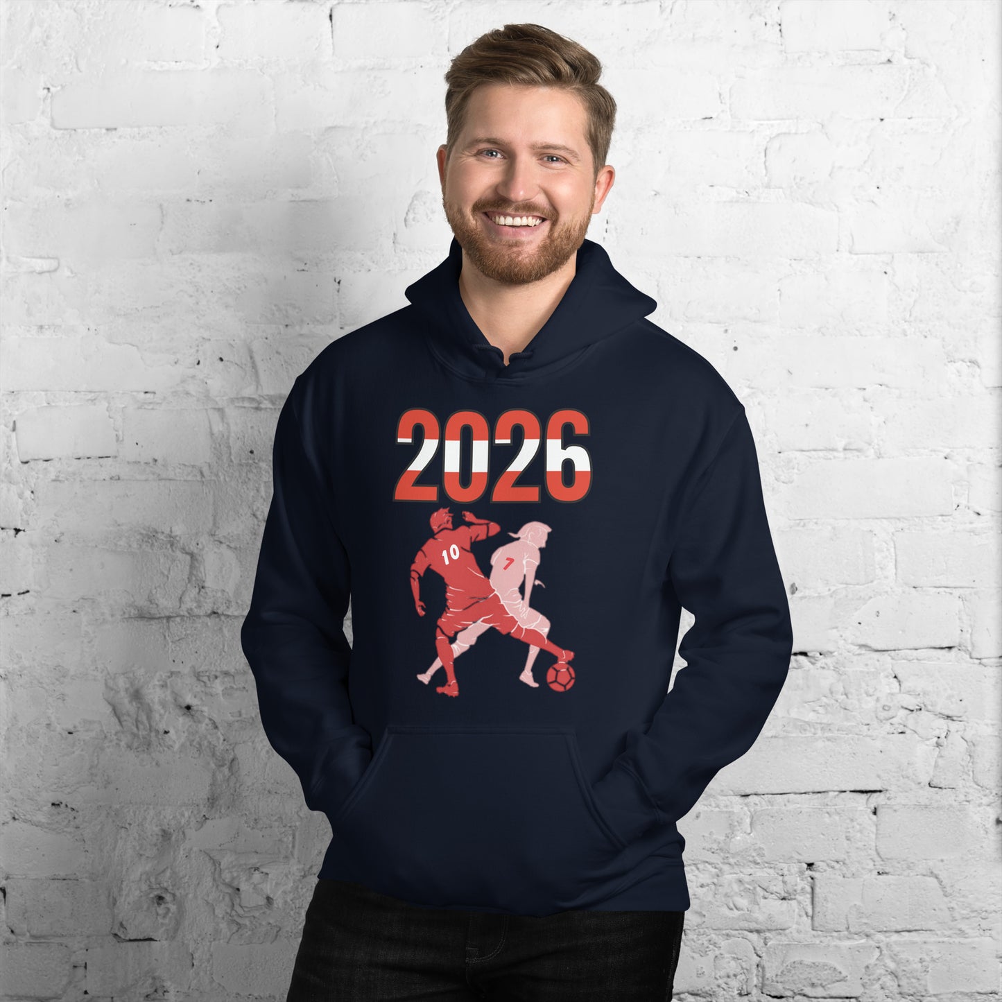 Austria World Cup 2026 Fitted Hoodie | Smart_Tackle