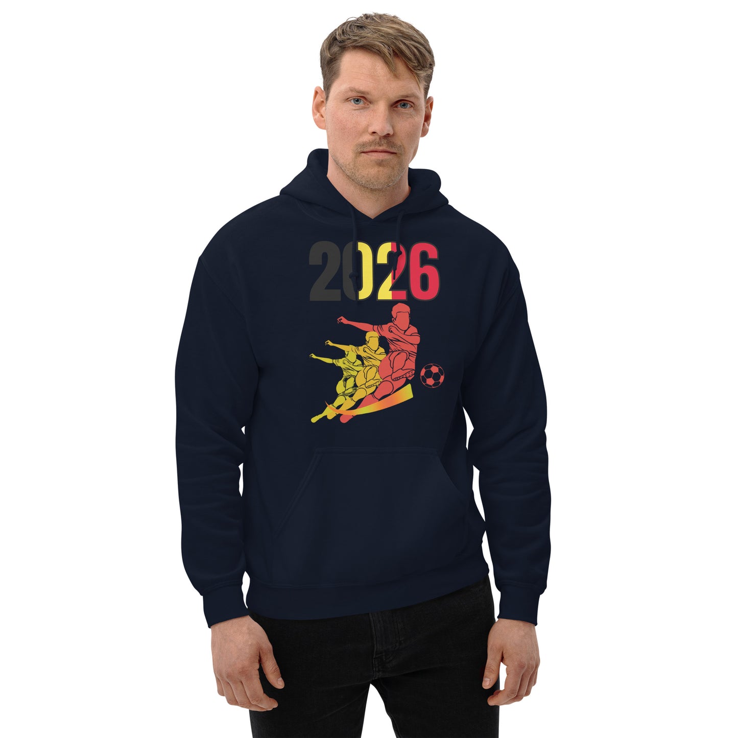 Belgium World Cup 2026 Fitted Hoodie | Rising_Jist
