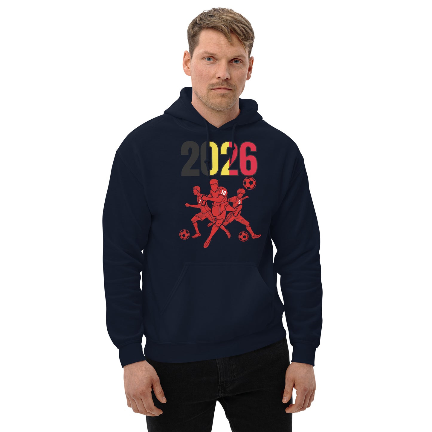 Belgium World Cup 2026 Fitted Hoodie | Sprints_Trio