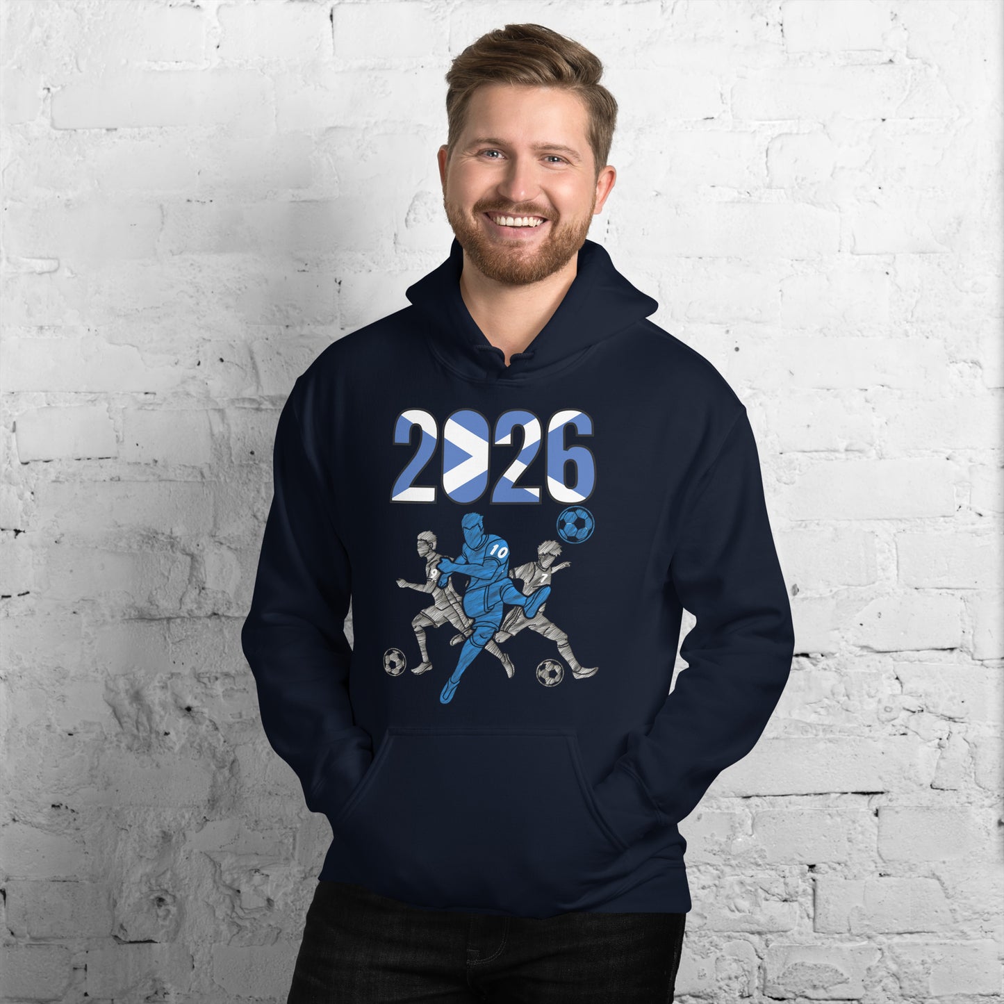 Scotland World Cup 2026 Fitted Hoodie | Sprints_Trio