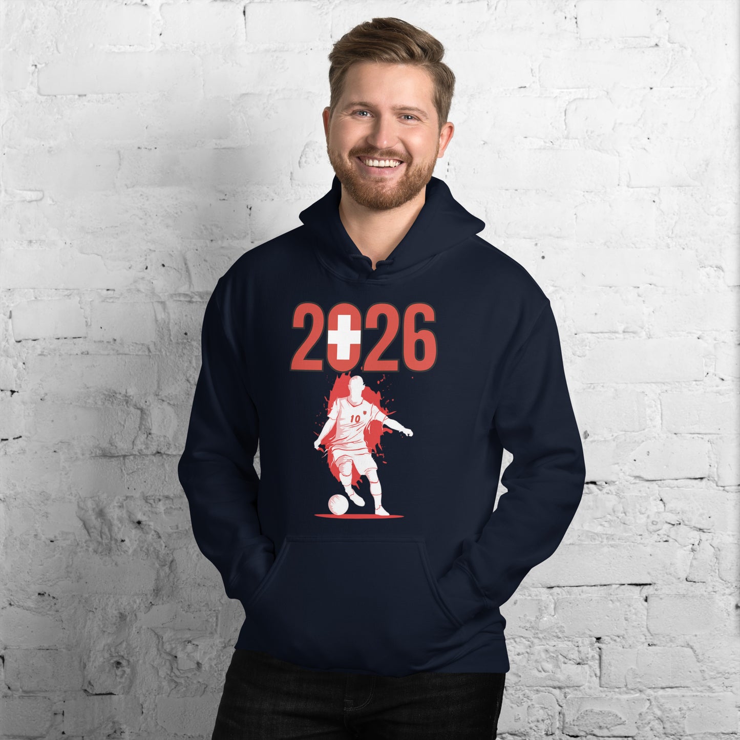 Switzerland World Cup 2026 Fitted Hoodie | Slick_Move_WH