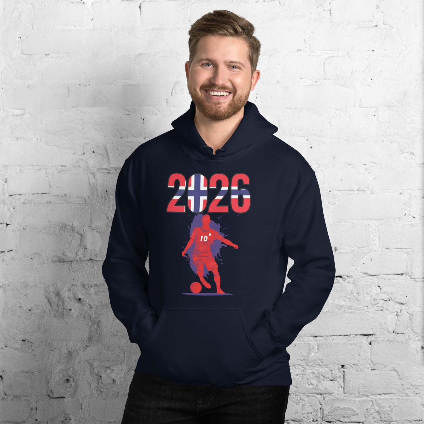 Norway World Cup 2026 Fitted Hoodie | Slick Move_RD