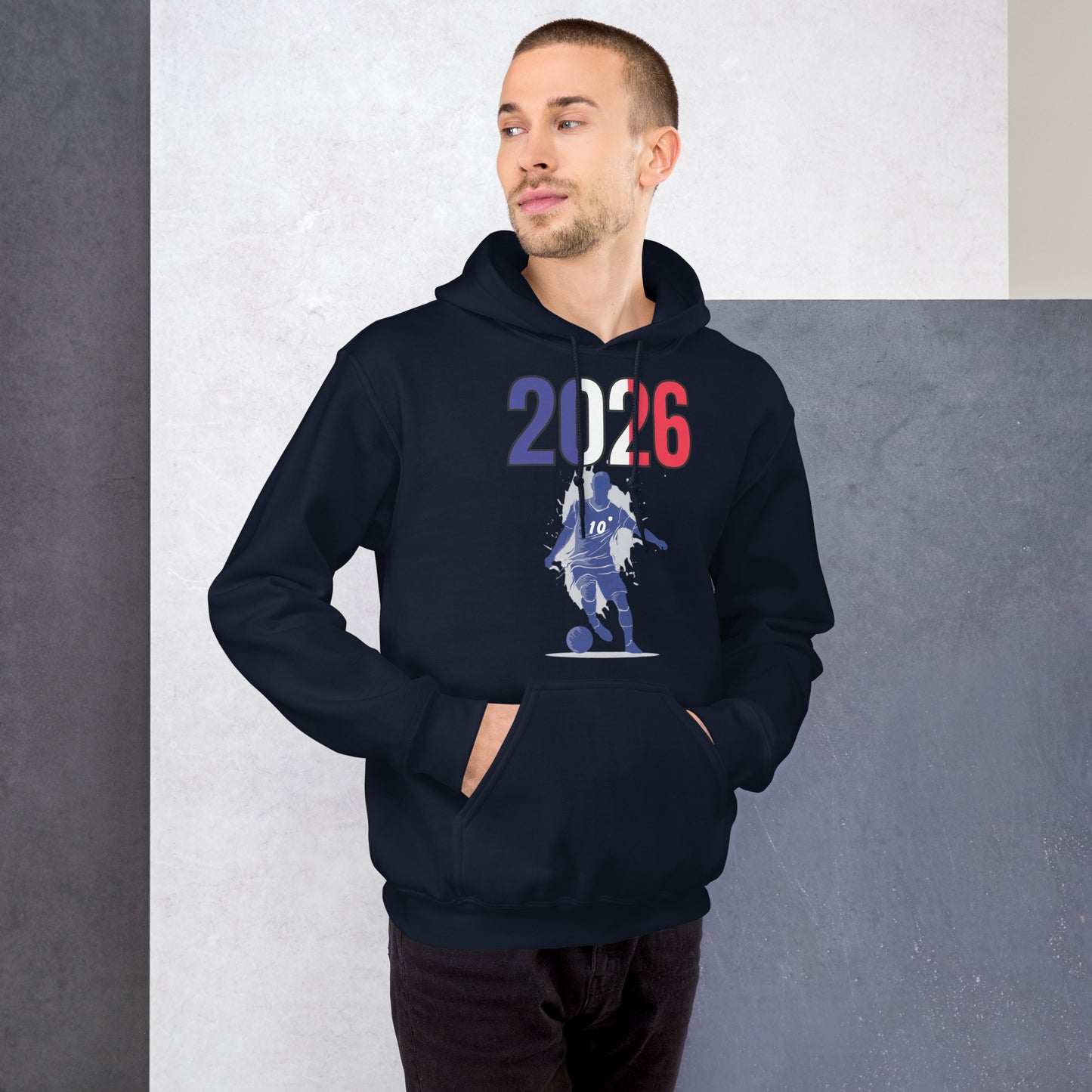 France World Cup 2026 Fitted Hoodie | Slick Move_BL