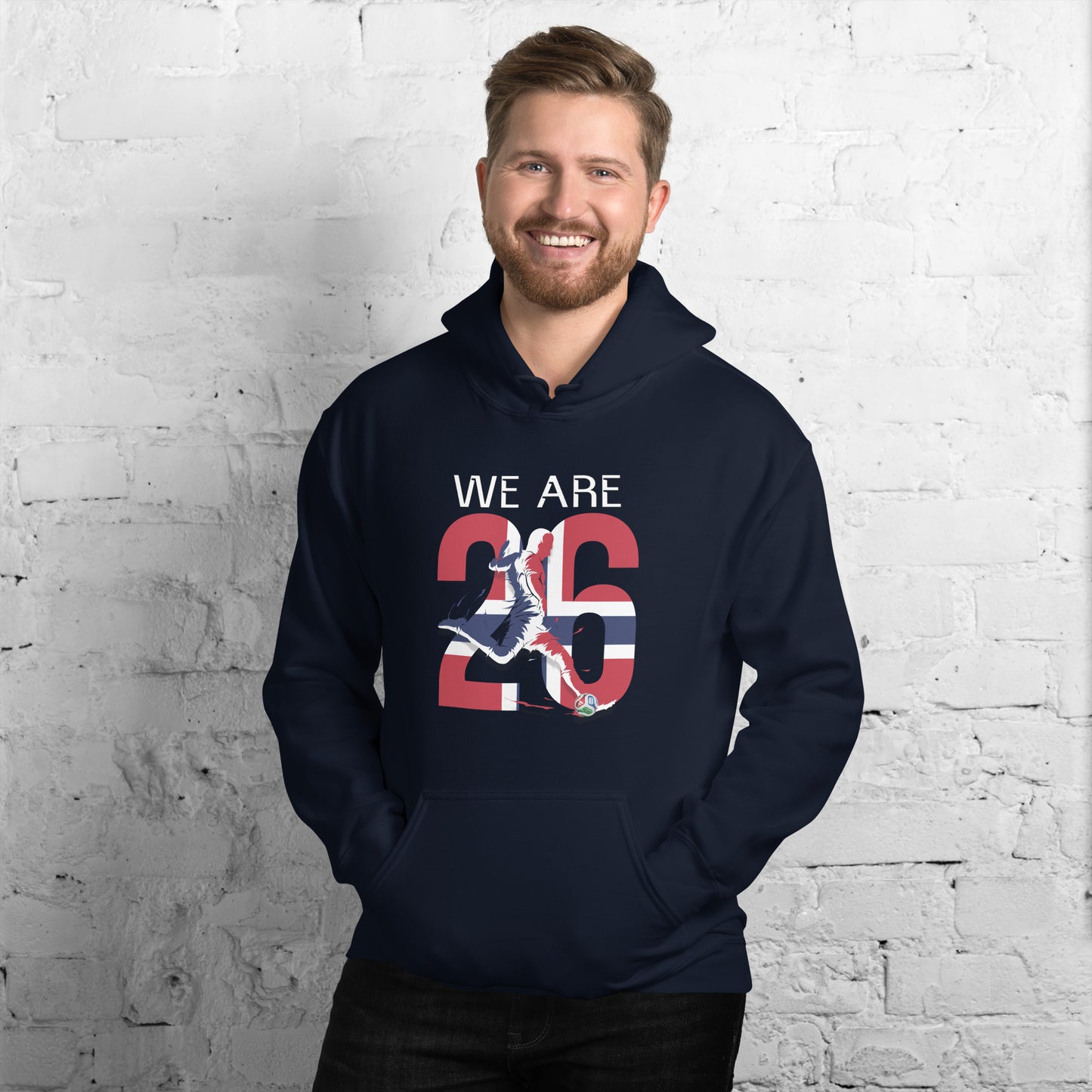Norway World Cup 2026 Fitted Hoodie | We_Are_26