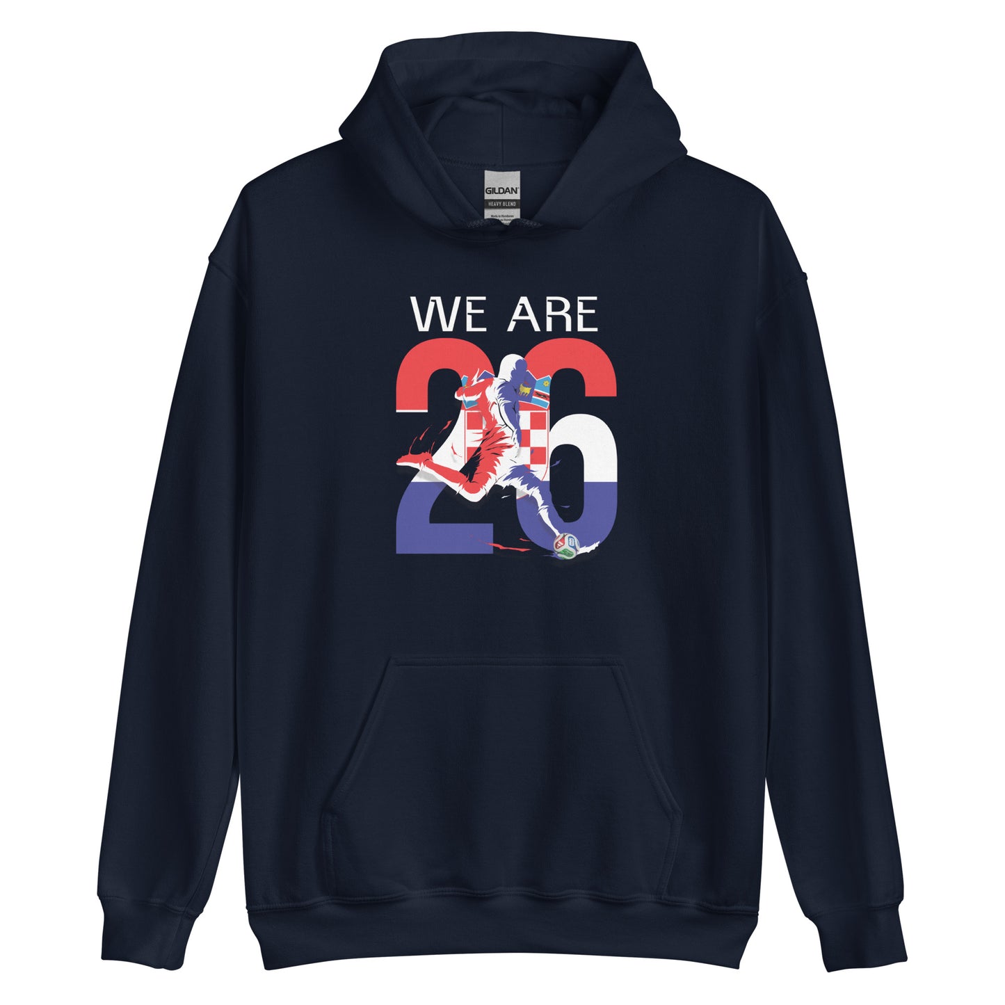 Croatia World Cup 2026 Fitted Hoodie | We_Are_26