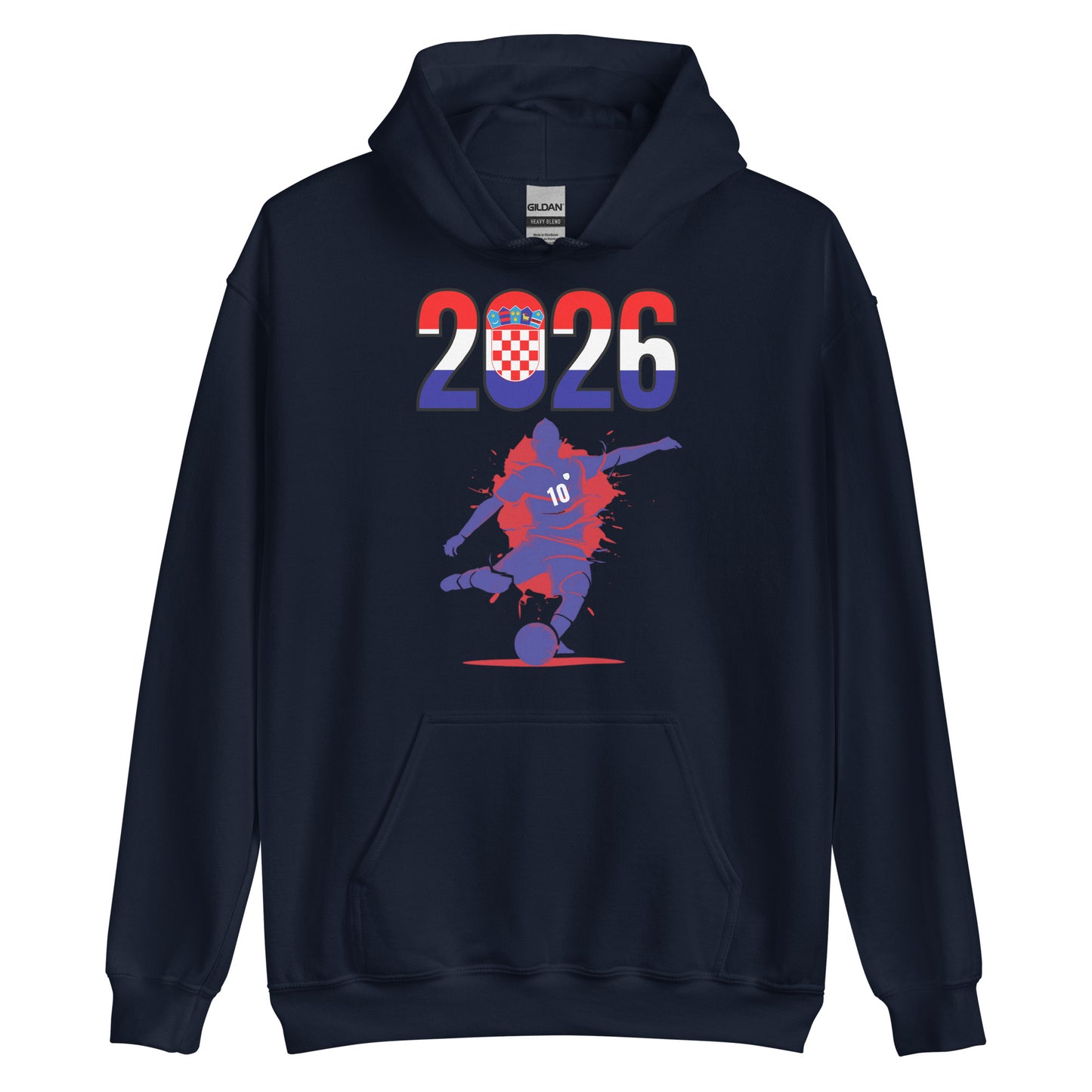 Croatia World Cup 2026 Fitted Hoodie | Let's Play