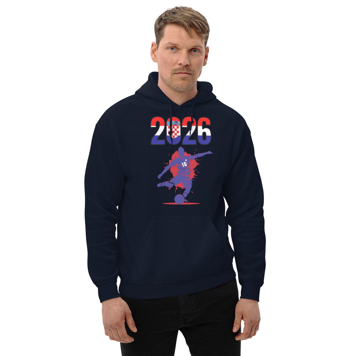 Croatia World Cup 2026 Fitted Hoodie | Let's Play