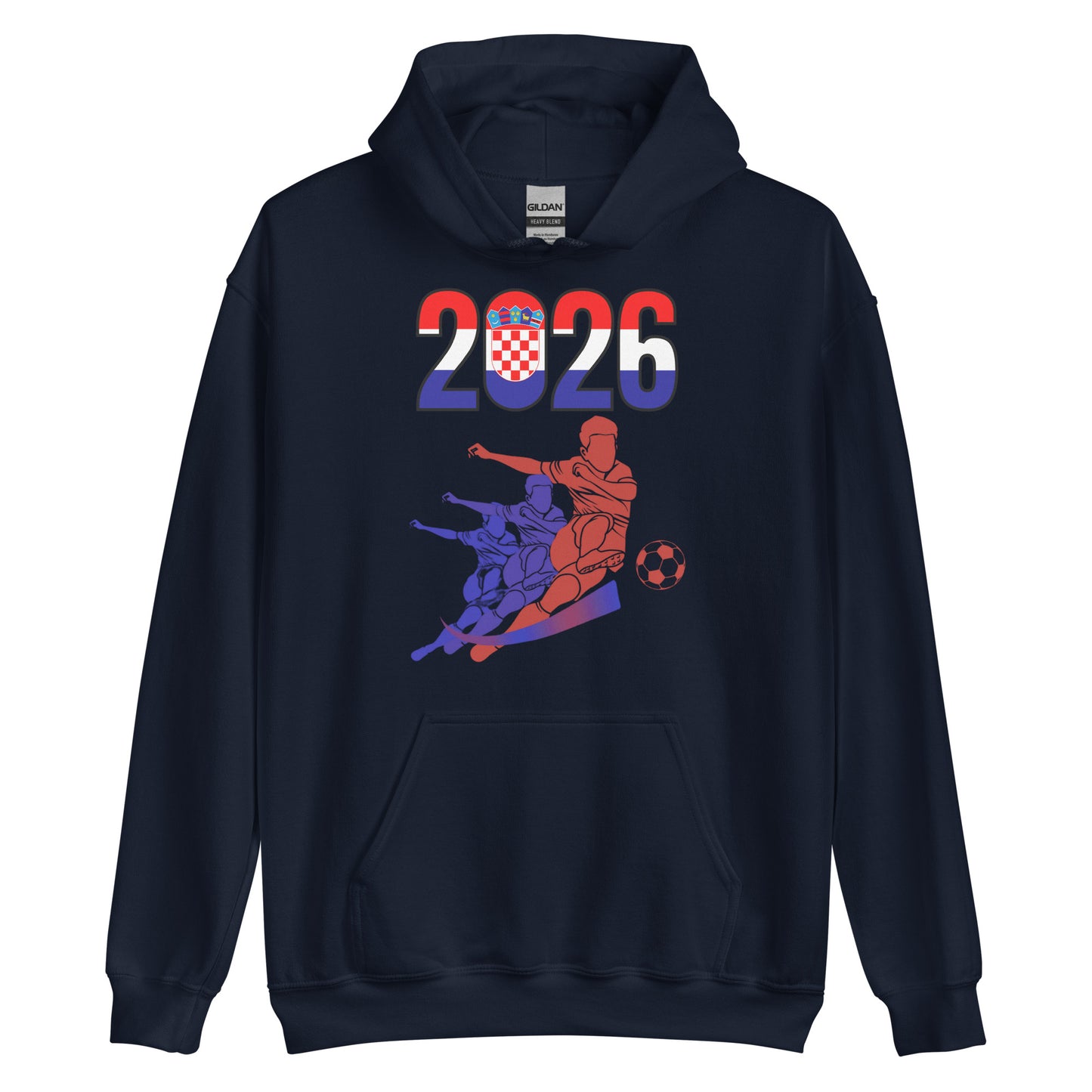 Croatia World Cup 2026 Fitted Hoodie | Rising_Jist