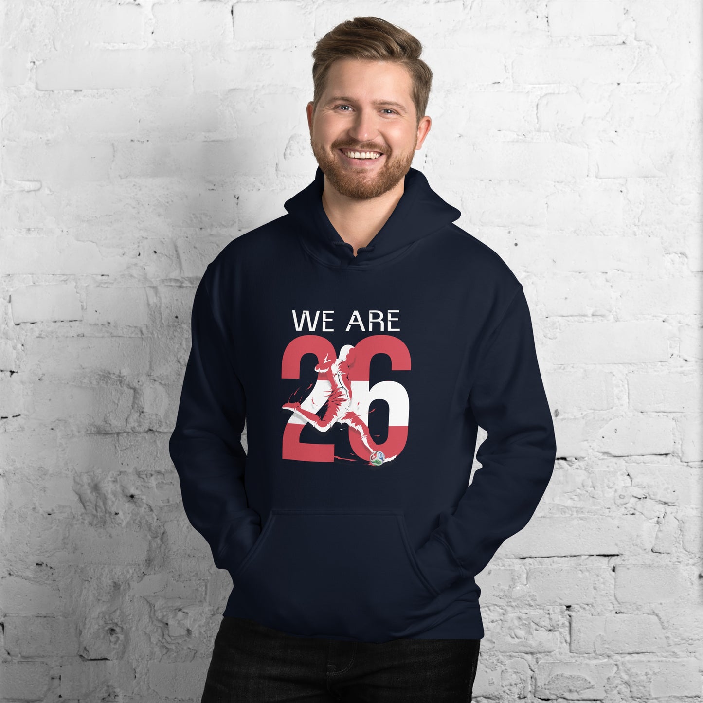 Austria World Cup 2026 Fitted Hoodie | We_Are_26