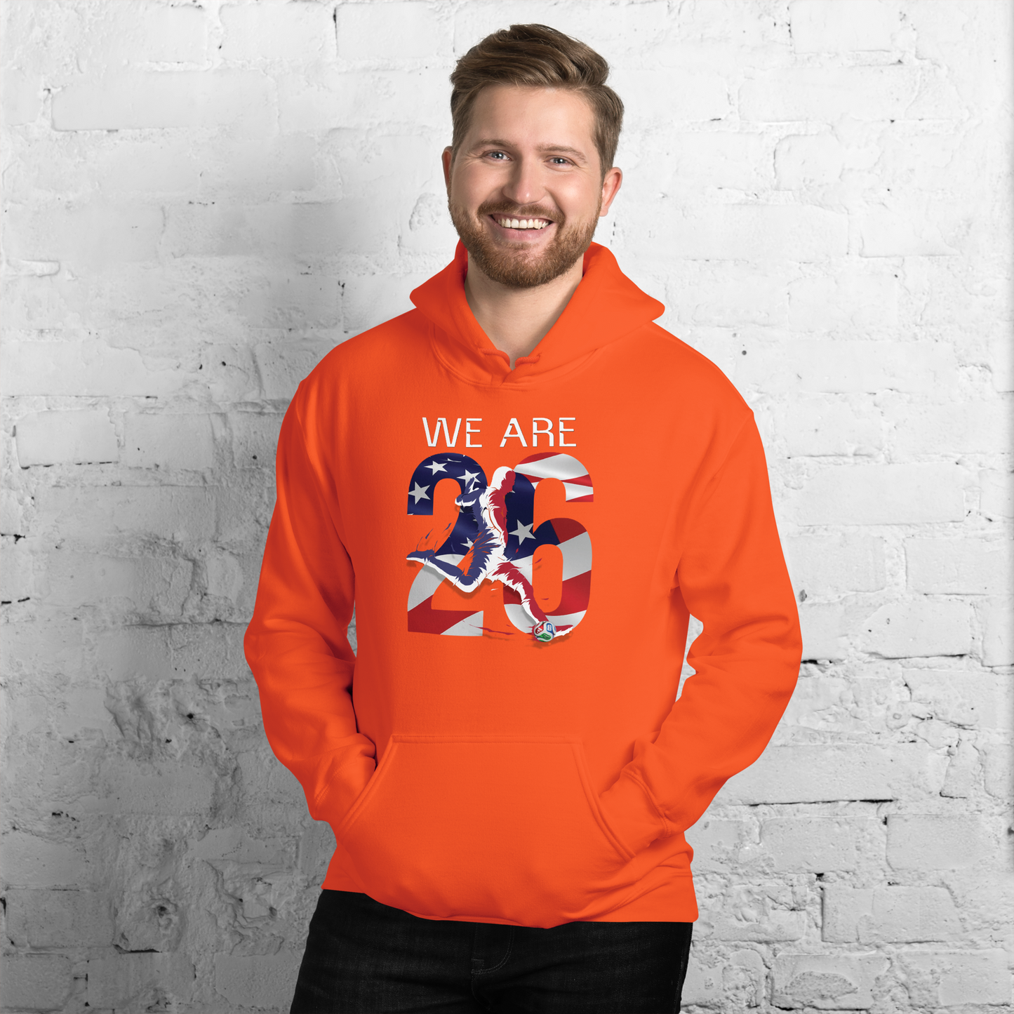 USA World Cup 2026 Fitted Hoodie | We_Are_26