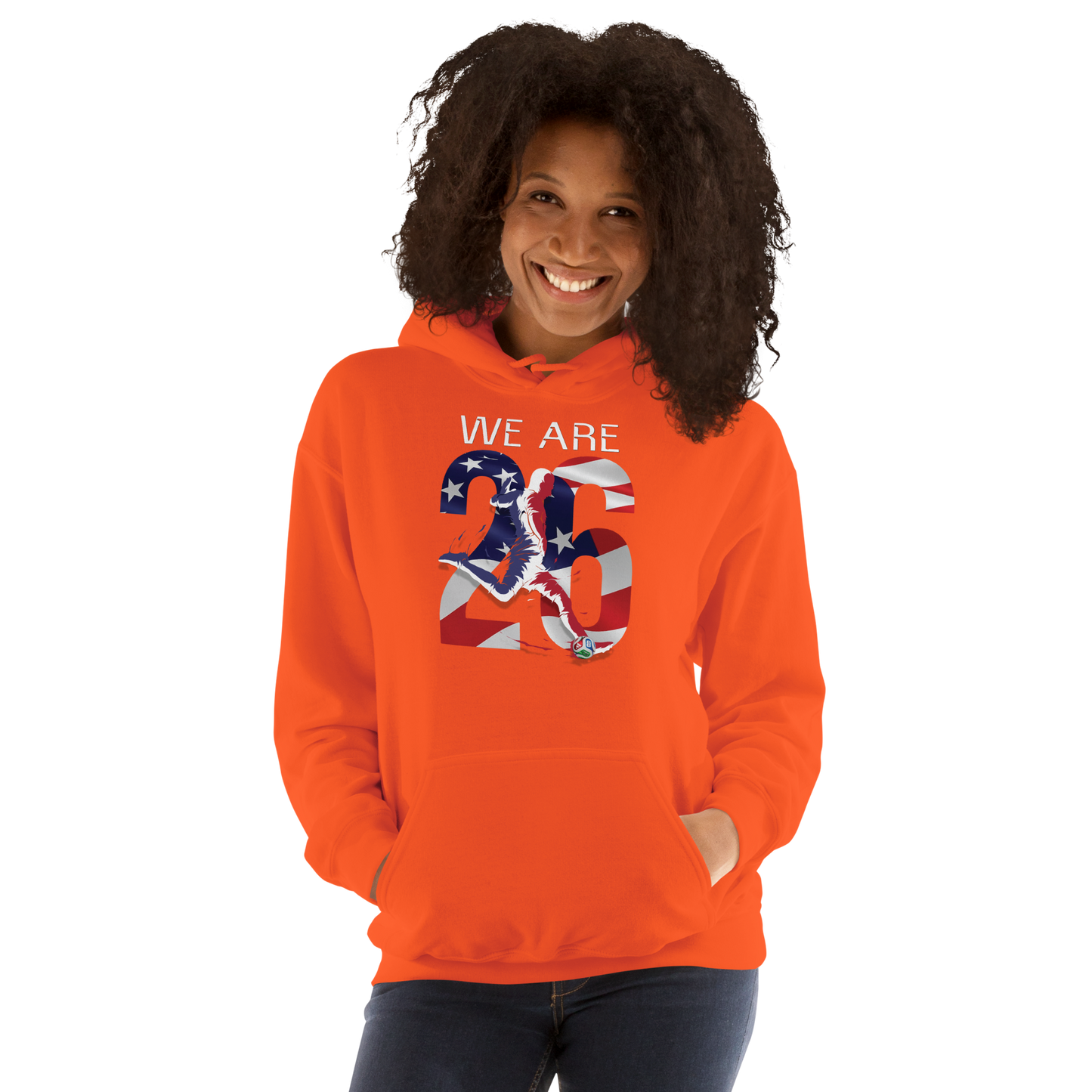 USA World Cup 2026 Fitted Hoodie | We_Are_26