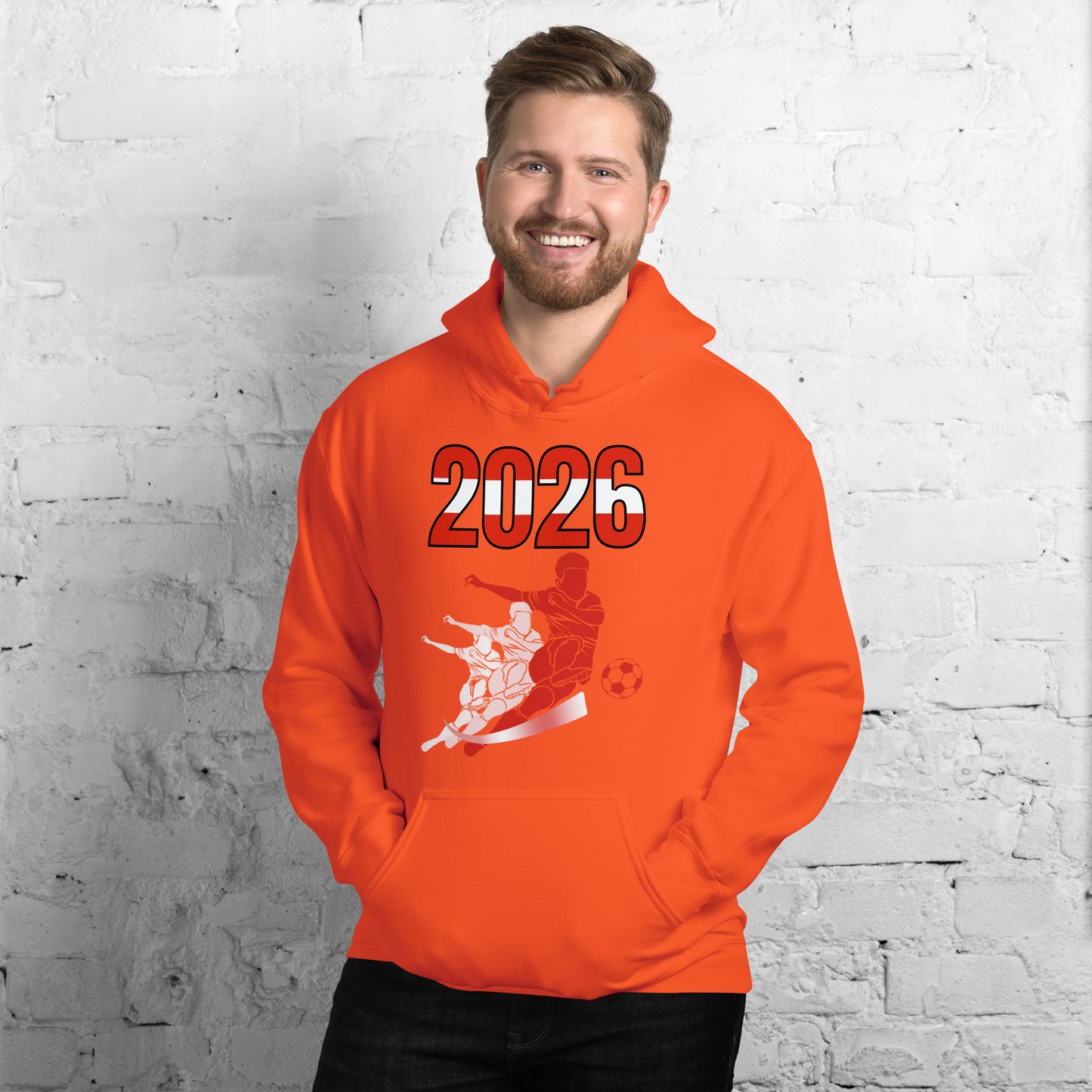 Austria World Cup 2026 Fitted Hoodie | Rising_Jist