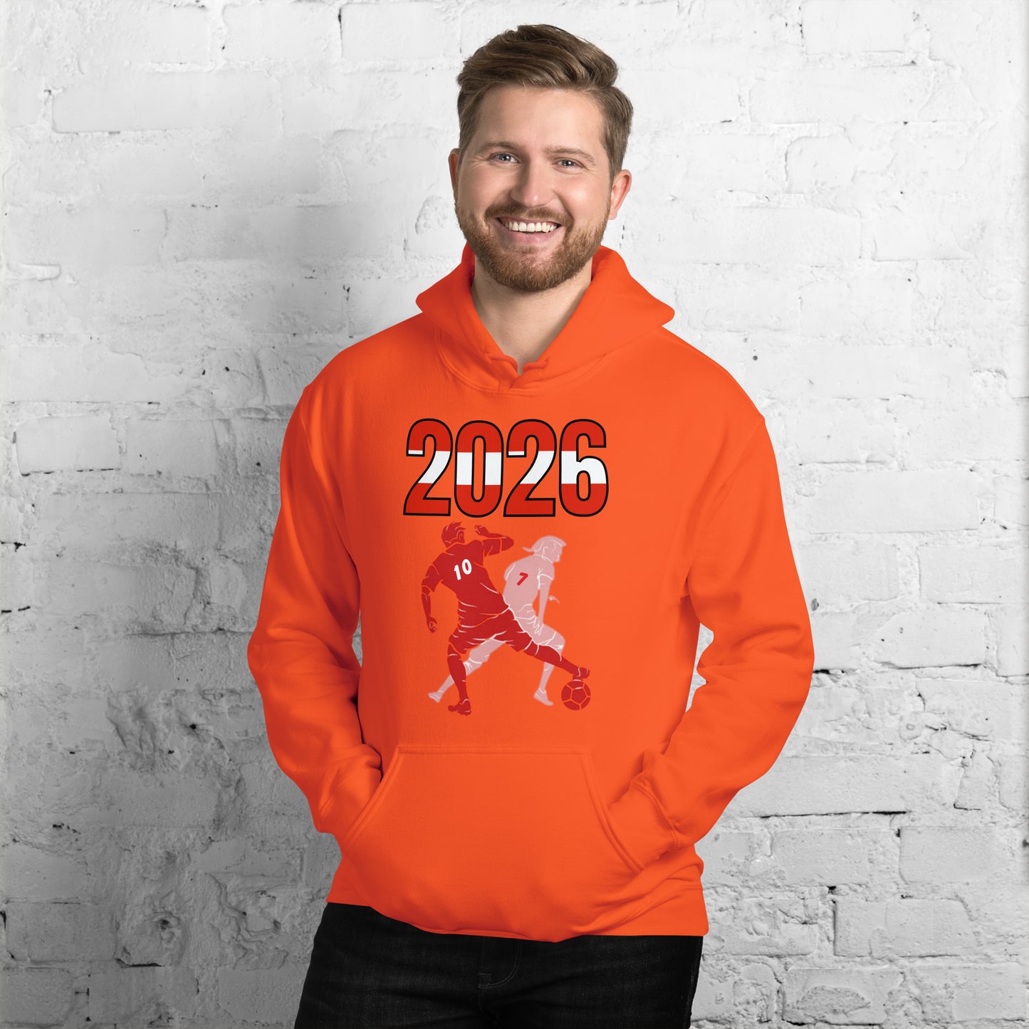 Austria World Cup 2026 Fitted Hoodie | Smart_Tackle