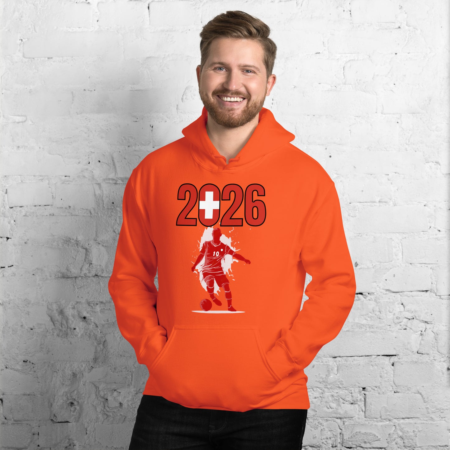 Switzerland World Cup 2026 Fitted Hoodie | Slick_Move_RD