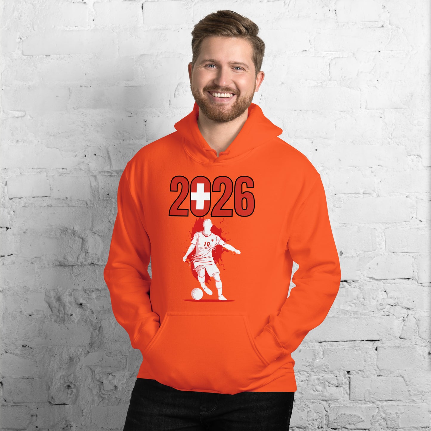 Switzerland World Cup 2026 Fitted Hoodie | Slick_Move_WH
