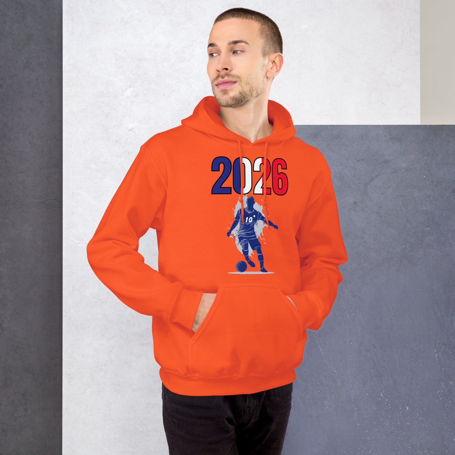 France World Cup 2026 Fitted Hoodie | Slick Move_BL