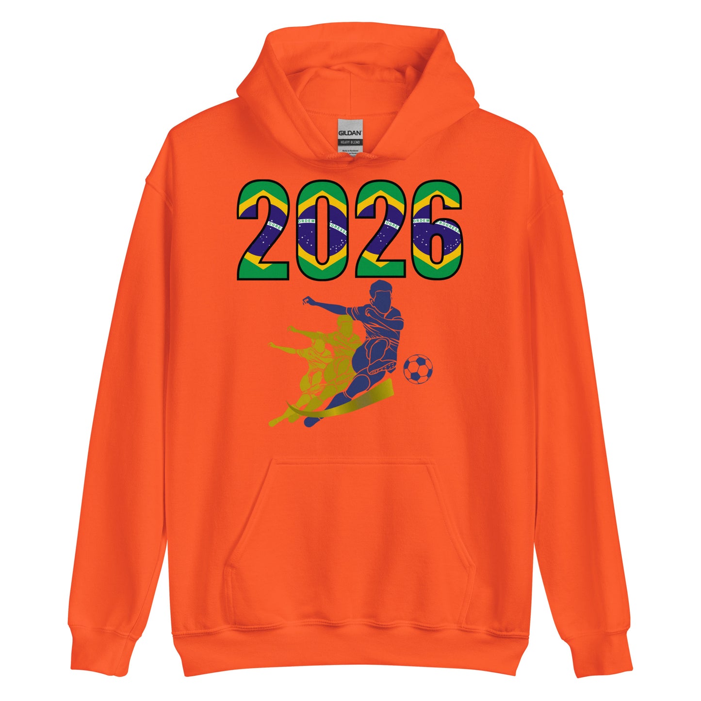 Brazil World Cup 2026 Fitted Hoodie | Rising_Jist_BL