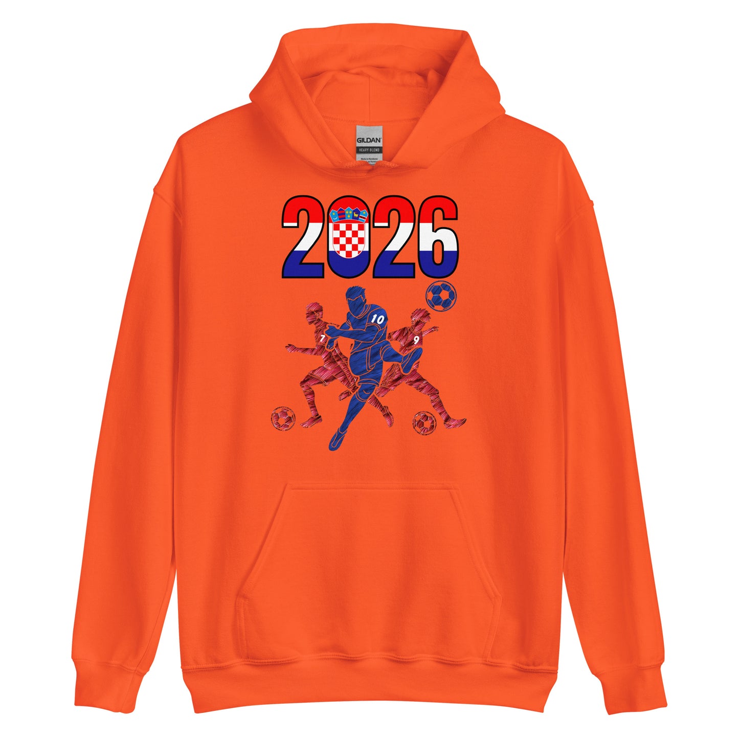 Croatia World Cup 2026 Fitted Hoodie | Sprints_Trio