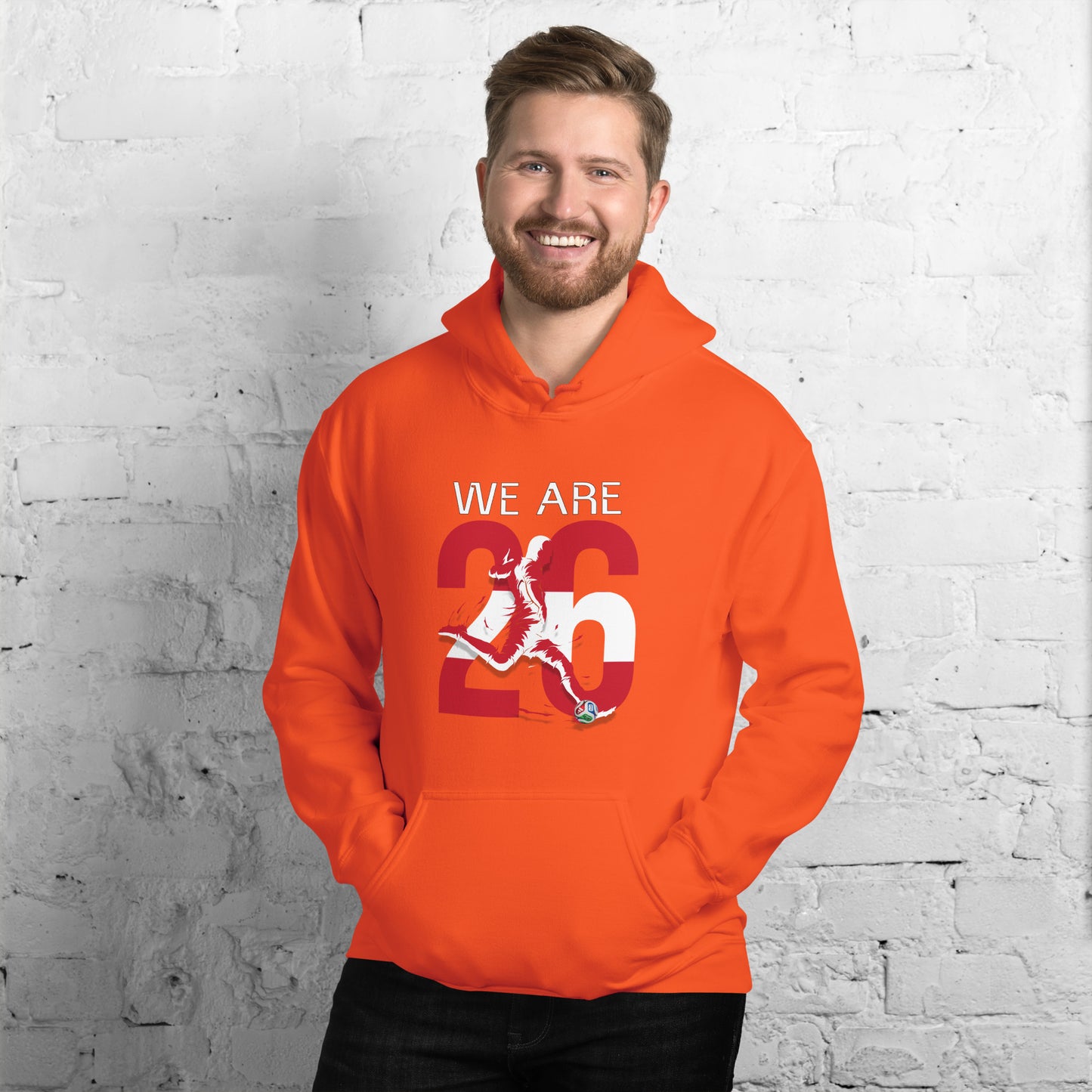 Austria World Cup 2026 Fitted Hoodie | We_Are_26
