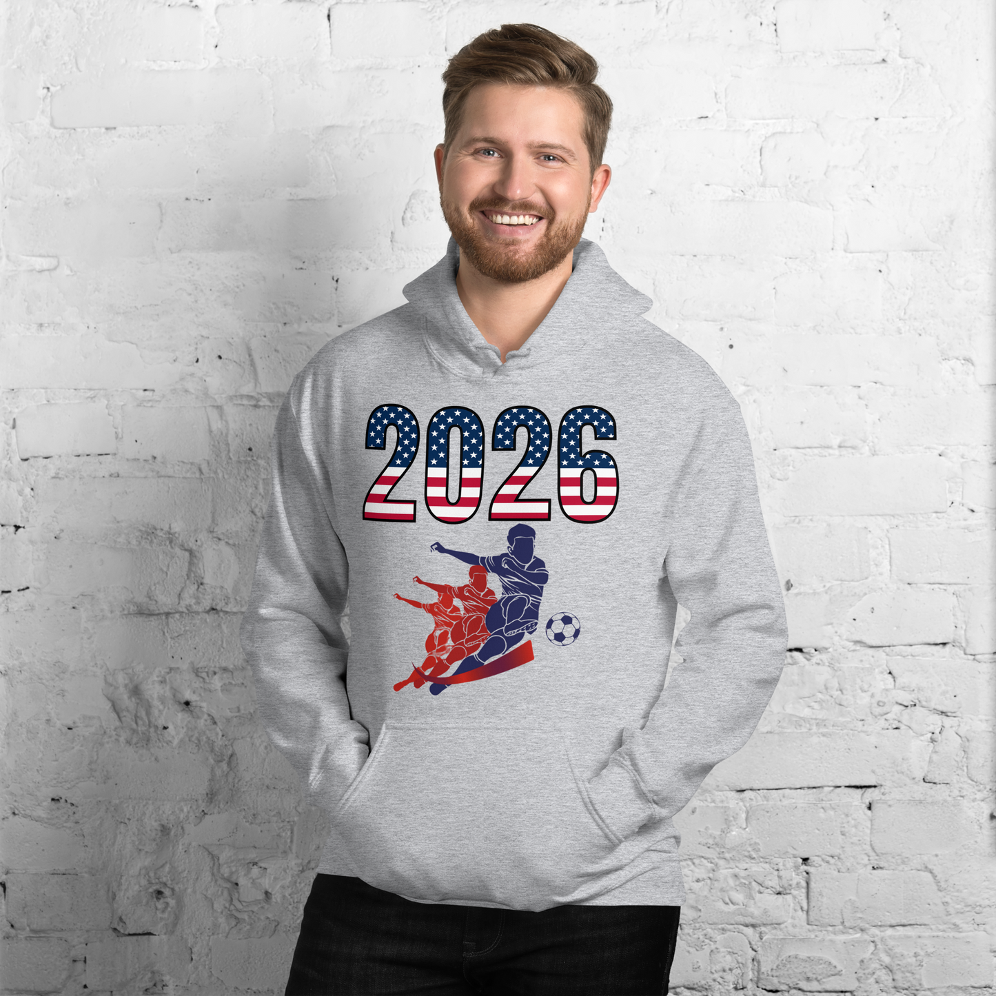 USA World Cup 2026 Fitted Hoodie | Rising Jist