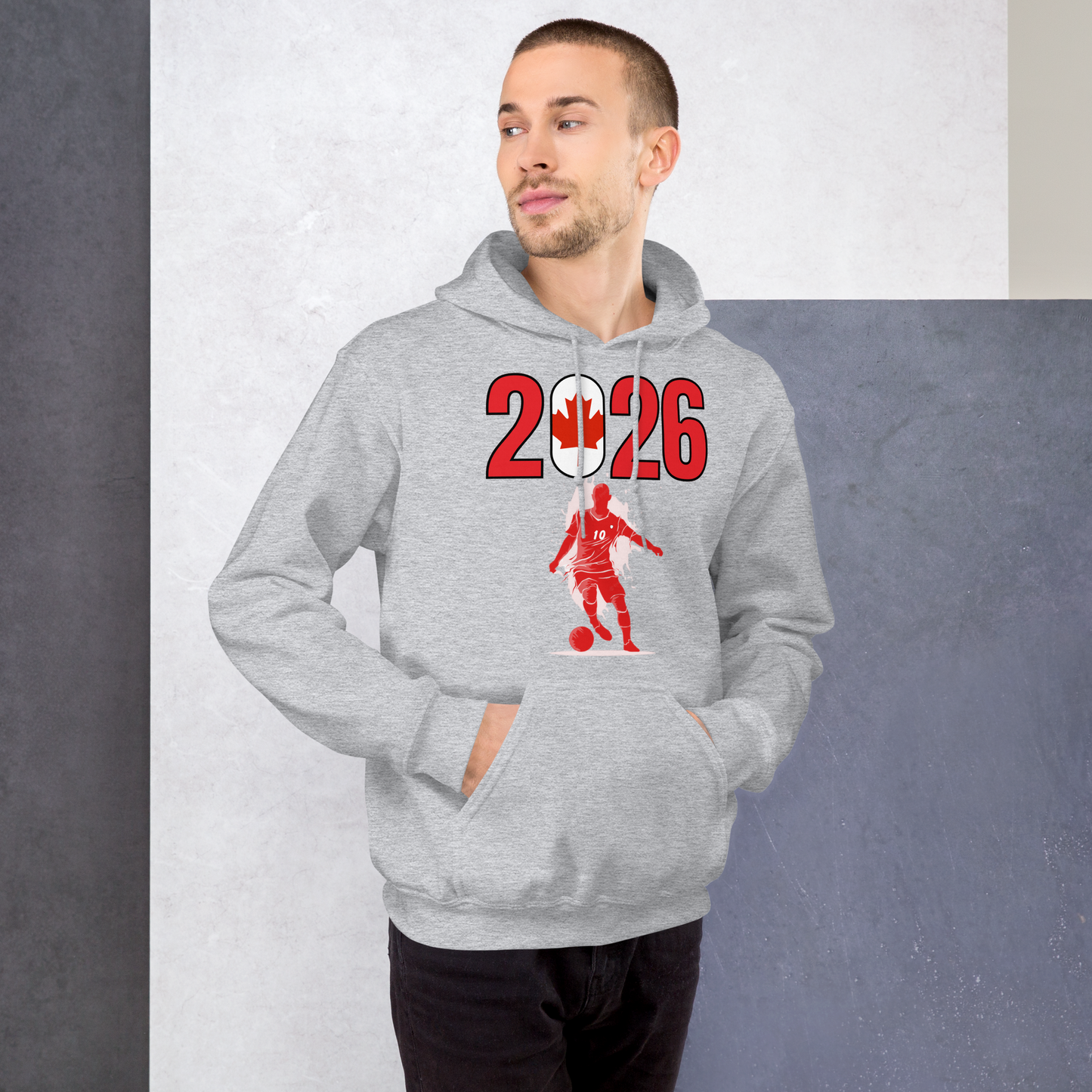 Canada World Cup 2026 Fitted Hoodie | Slick_Move_RD