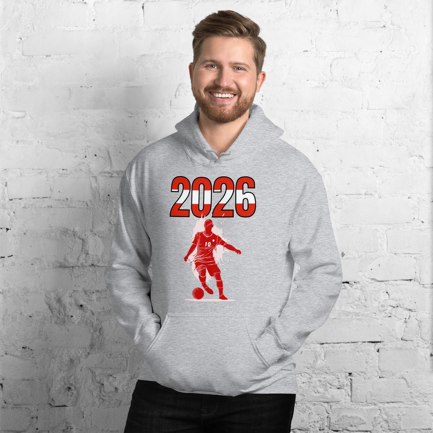 Austria World Cup 2026 Fitted Hoodie | Slick_Move