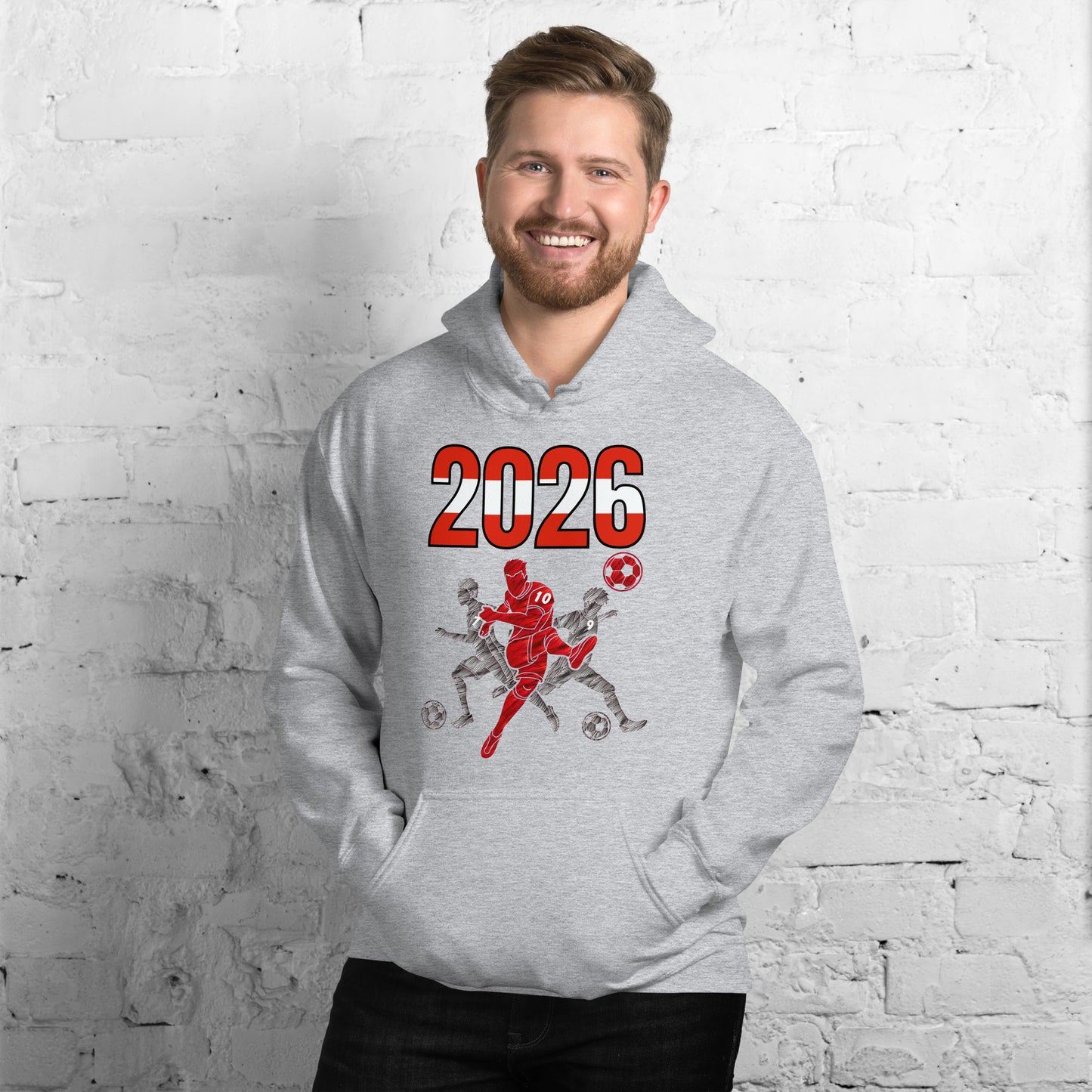 Austria World Cup 2026 Fitted Hoodie | Sprints_Trio