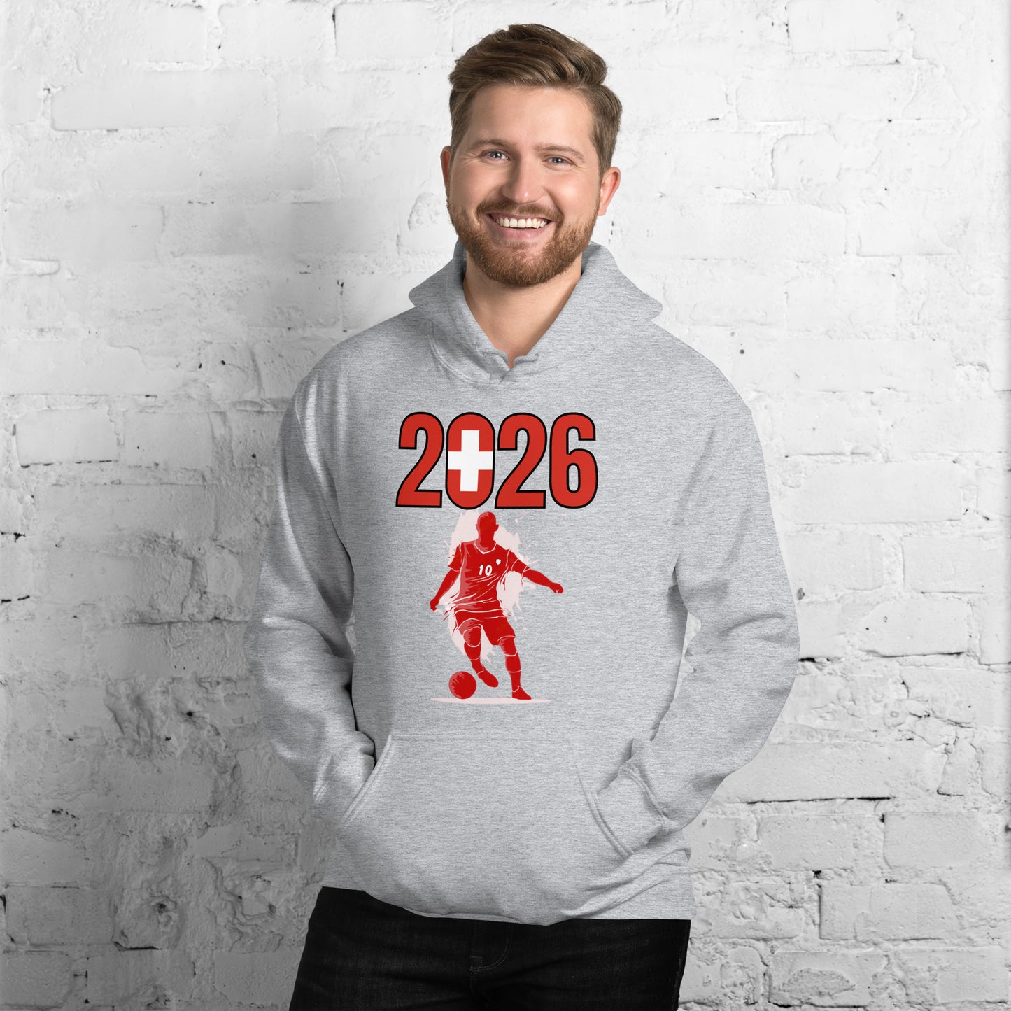 Switzerland World Cup 2026 Fitted Hoodie | Slick_Move_RD