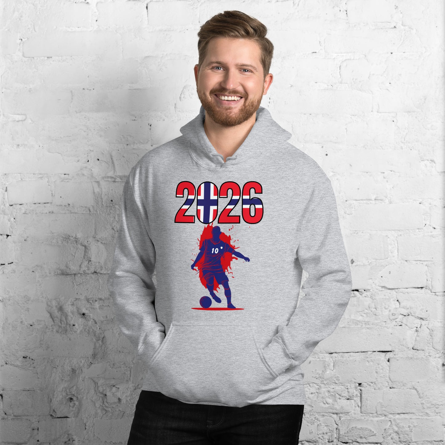 Norway World Cup 2026 Fitted Hoodie | Slick Move_BL