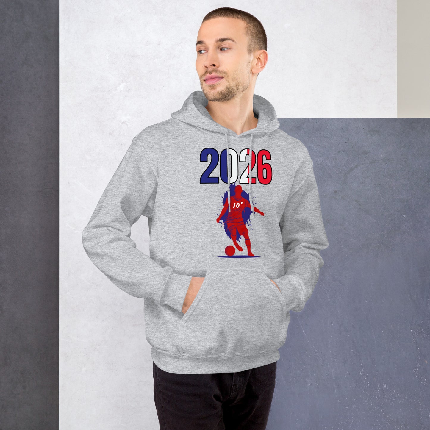 France World Cup 2026 Fitted Hoodie | Slick Move_RD