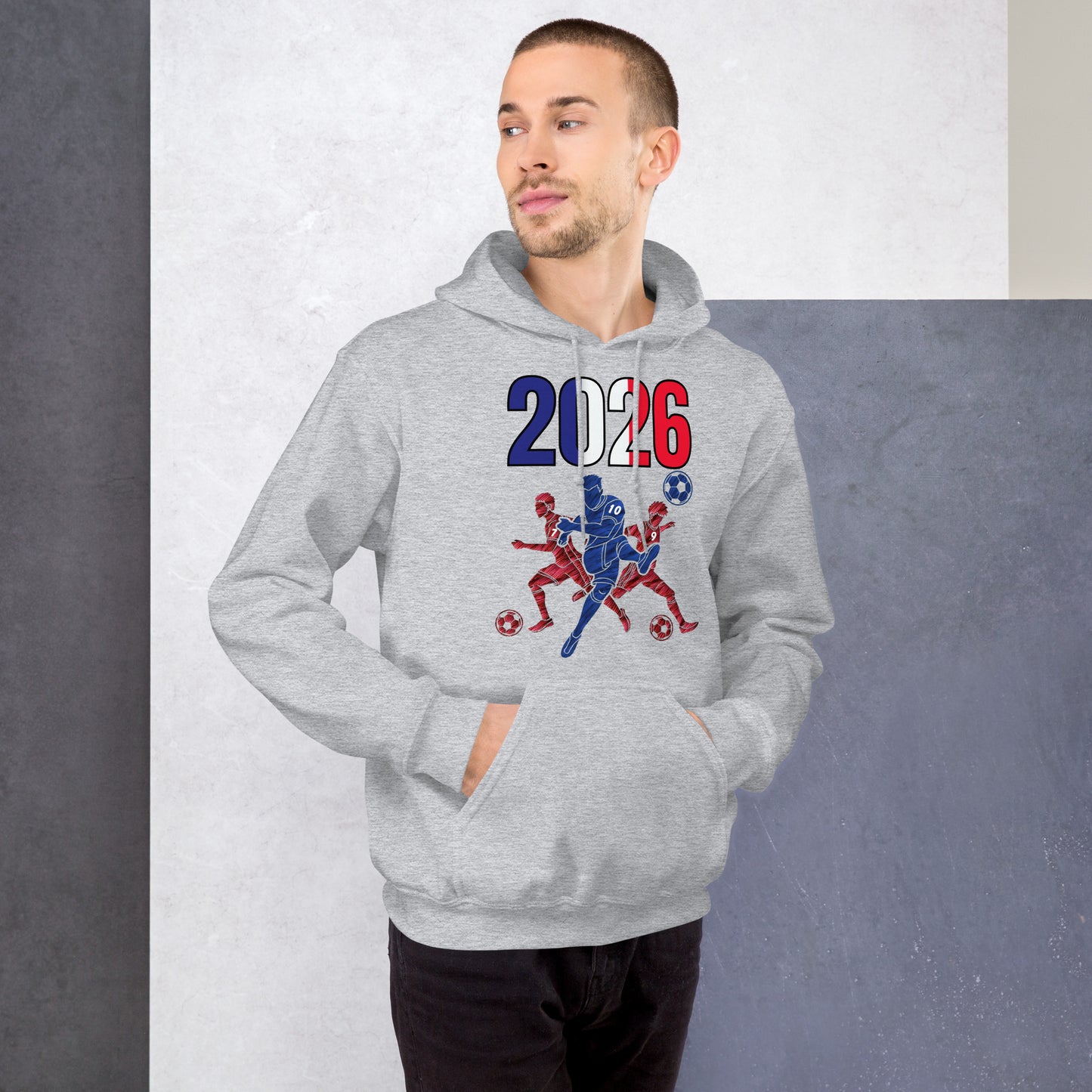 France World Cup 2026 Fitted Hoodie | Sprints_Trio