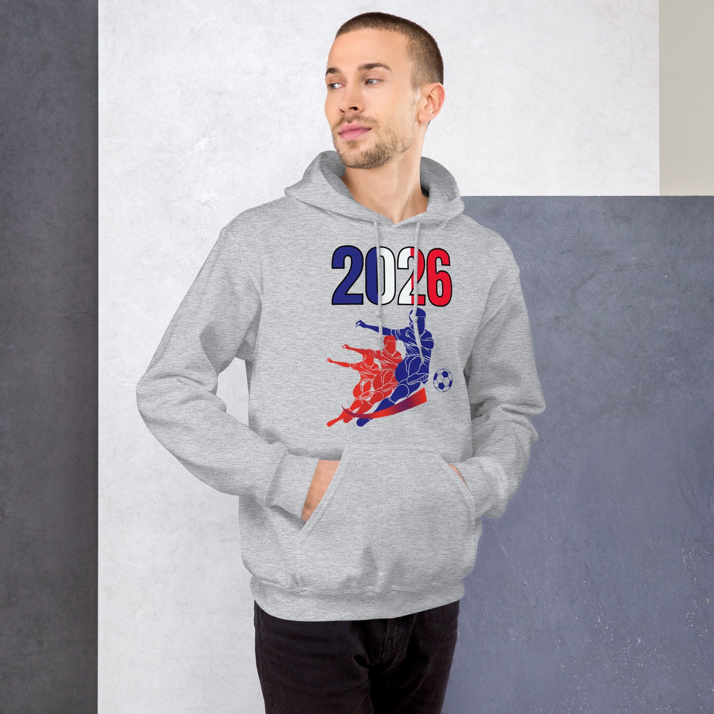 France World Cup 2026 Fitted Hoodie | Rising_Jist