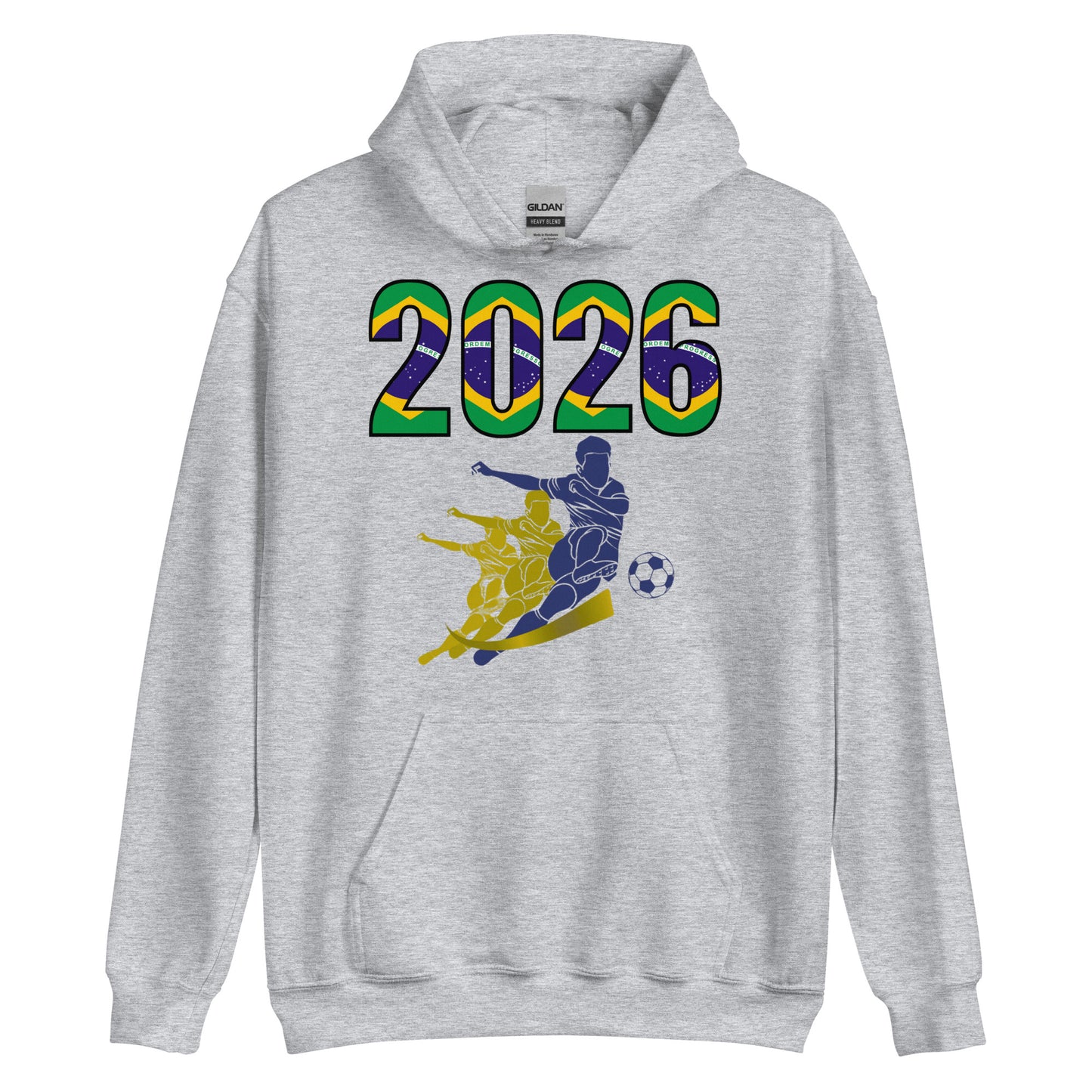 Brazil World Cup 2026 Fitted Hoodie | Rising_Jist_BL