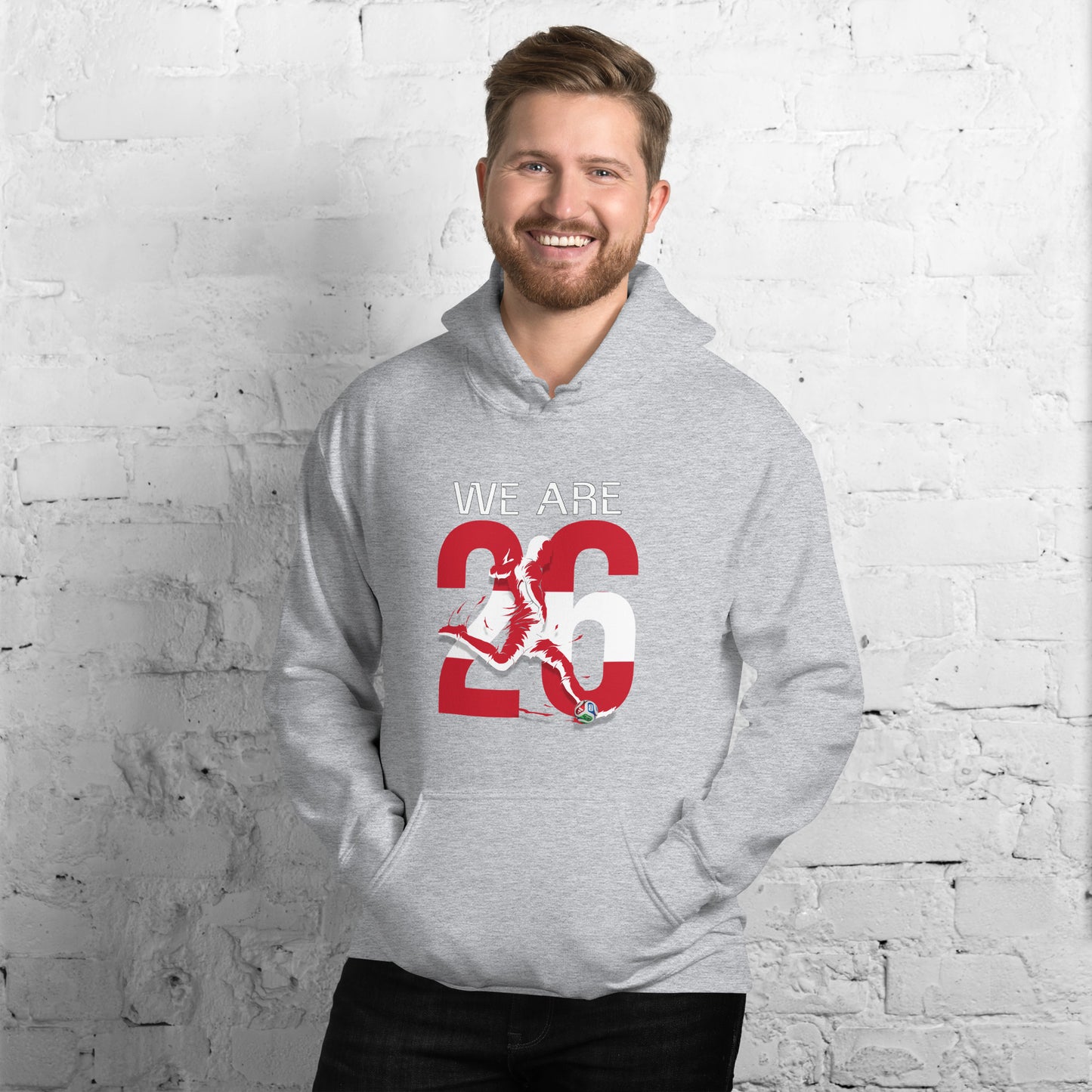 Austria World Cup 2026 Fitted Hoodie | We_Are_26